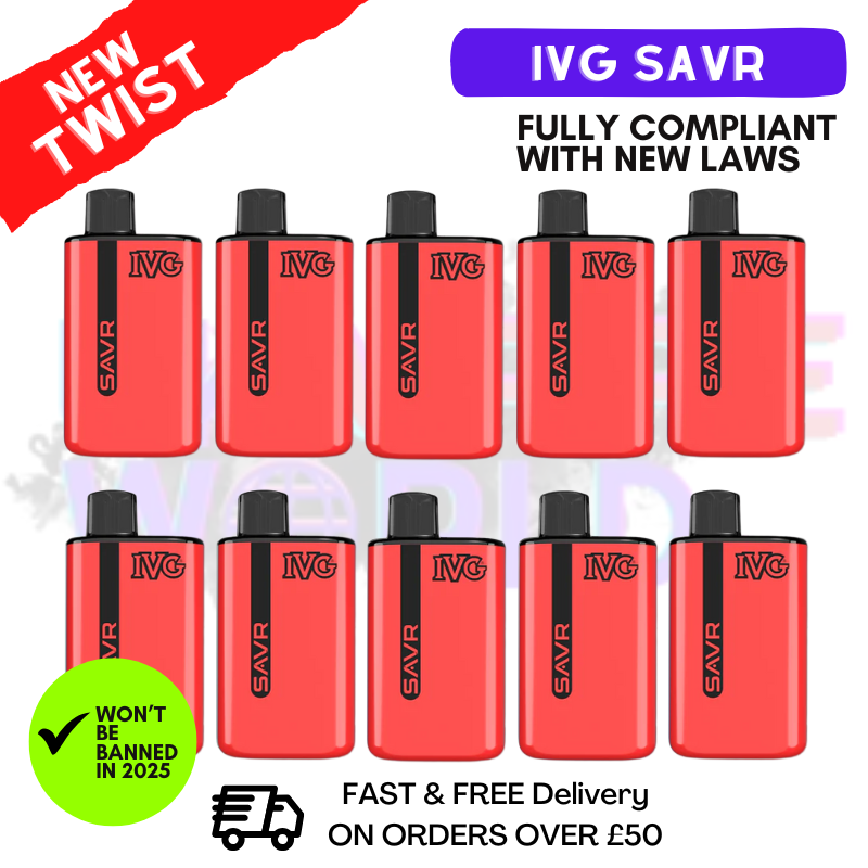 Strawberry ICE IVG Savr 3K Puff Box Of 10