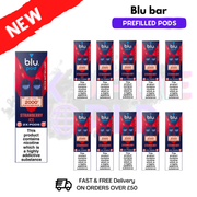 Strawberry Ice Blu Bar Prefilled Pods Box Of 10 - UK Vapeworld
