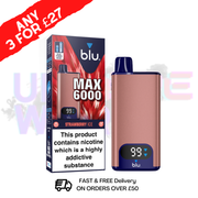 Strawberry Ice Blu Max 6000 Puff Kit - 3 For £27 - UK Vapeworld