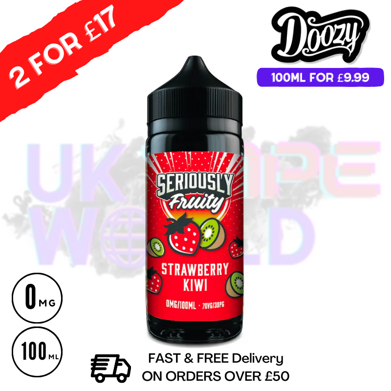 Strawberry Kiwi Doozy eJuice Shortfill 100ML Eliquid - UK Vape World
