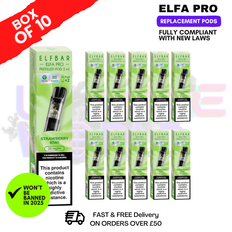 Strawberry Kiwi Elf Bar Elfa Pro Prefilled Pod Box Of 10