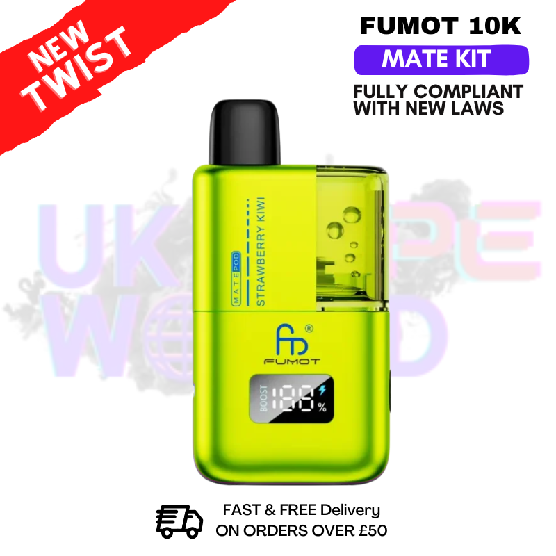 Strawberry Kiwi Fumot Mate 10K Puff Prefilled Pod Kit - ukvapeworld