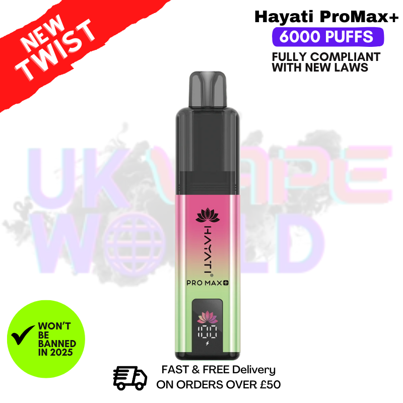 Shop Strawberry Kiwi Hayati Pro Max Plus 6000Puff Kit - UK Vape World