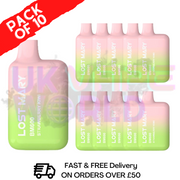 Strawberry Kiwi Lost Mary 600 Puff Bars Pack Of 10 - UK Vape World