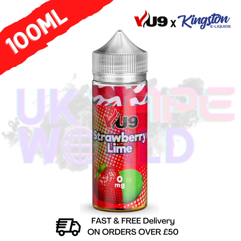 Strawberry Lime Shortfill Juice 100ML Eliquid - VU9 x Kingston