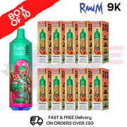 Shop Strawberry Pomegranate 9K Tornado 9000 Puff Bar R and M Pack Of 10 - UK Vape World