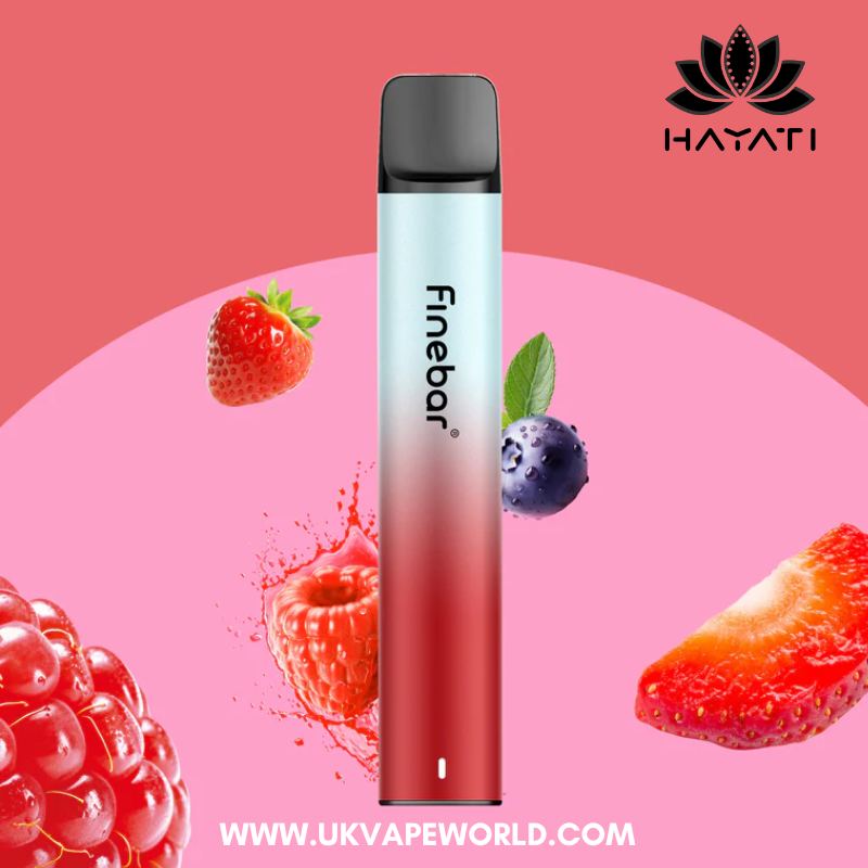 Strawberry Raspberry Blueberry Hayati Finebar Prefilled Pod Kit - 5 For £15 - UKVAPEWORLD