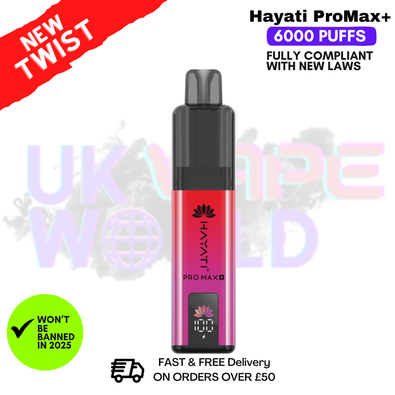 Shop Strawberry Raspberry ICE Hayati Pro Max Plus 6000Puff Kit - UK Vape World