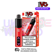 Strawberry Raspberry Ice IVG Nexio Prefilled Pod Kit - 2 For £18 - UK Vapeworld