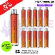 Strawberry Rush Tick Tock Magic 8000 8K Box Of 10