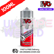 Strawberry Sensation IVG Shortfill Juice 100ML Eliquid Fresh and fruity strawberry notes, delighting your palate with every puff - UK Vape World