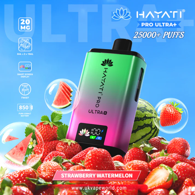 Strawberry Watermelon Hayati Pro Ultra Plus 25000 Prefilled Pod Kit