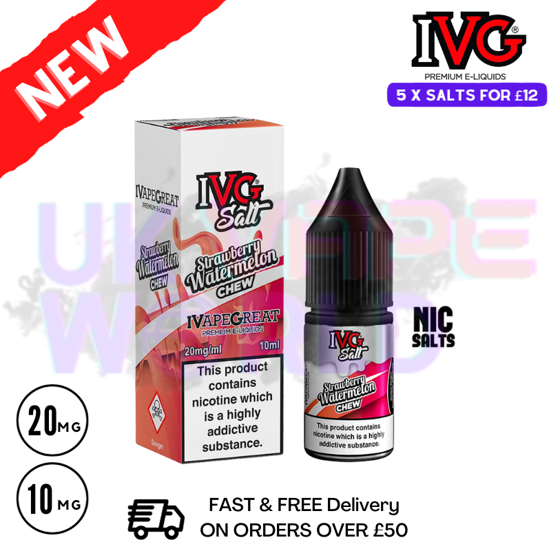 Strawberry Watermelon Chew IVG Salt 10ml Nic Eliquid