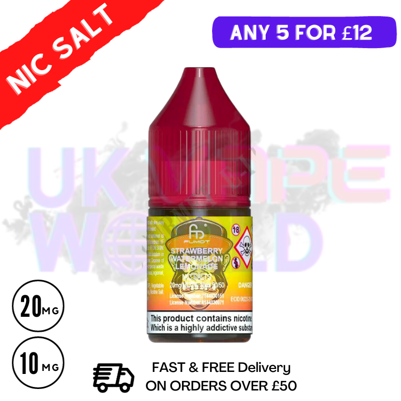 Strawberry Watermelon Lemonade - RandM Tornado 7000 Nic Salt 10ML eLiquid - UK Vape World