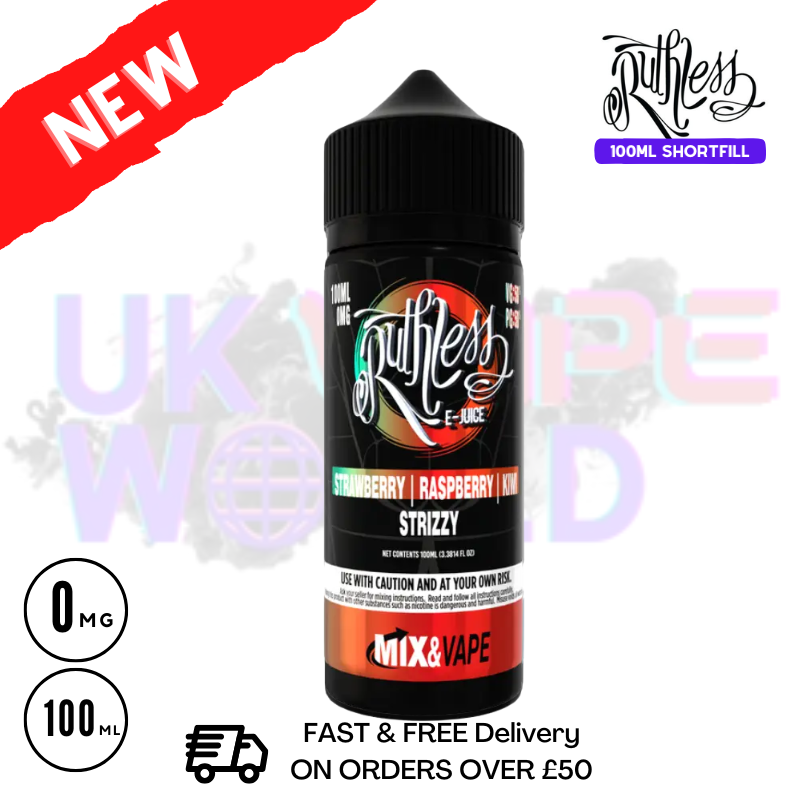 Strizzy Ruthless 100ml shortfill e liquid - £7.99 - ukvapeworld