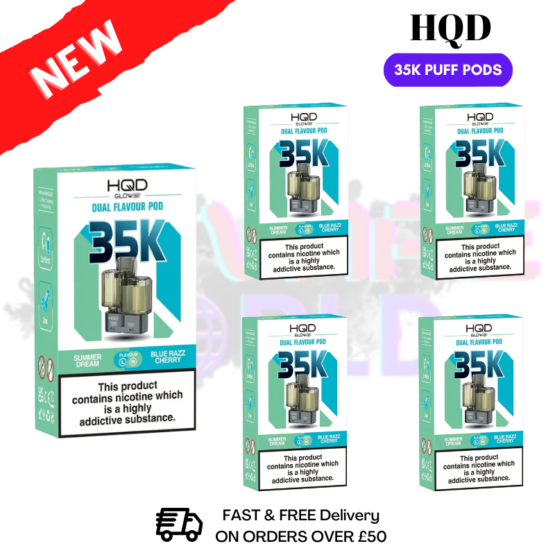 Summer Dream HQD Glow Air 35K Prefilled Pods Box Of 5 - ukvapeworld