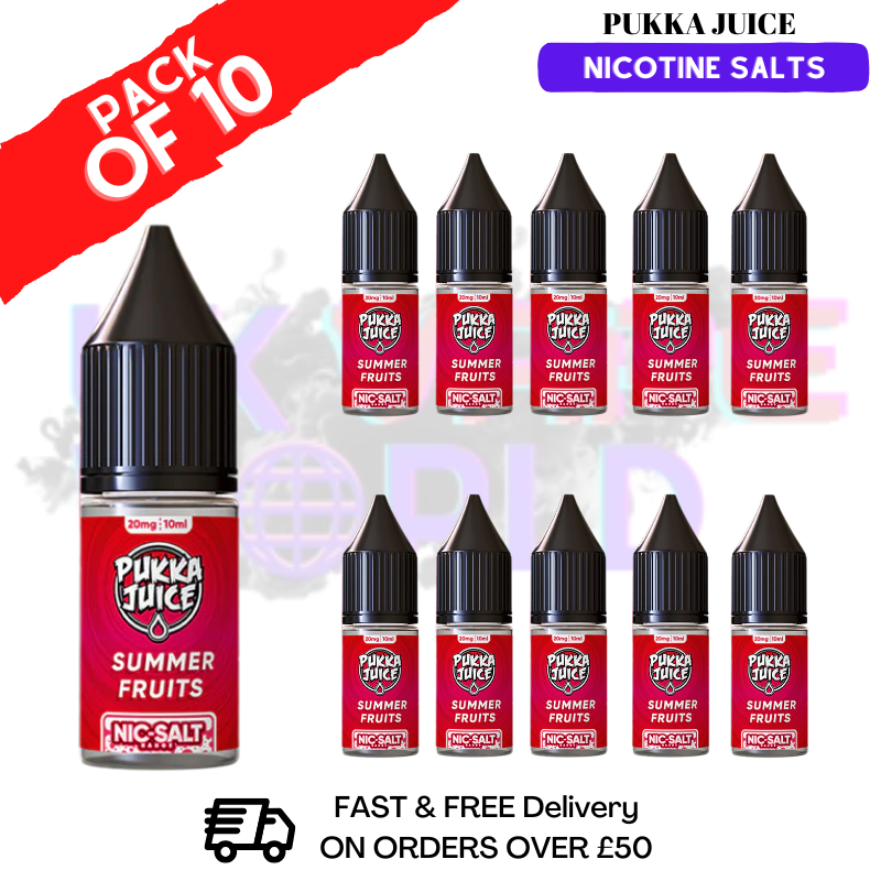 Summer Fruits Pukka Juice Nic Salt Box Of 10