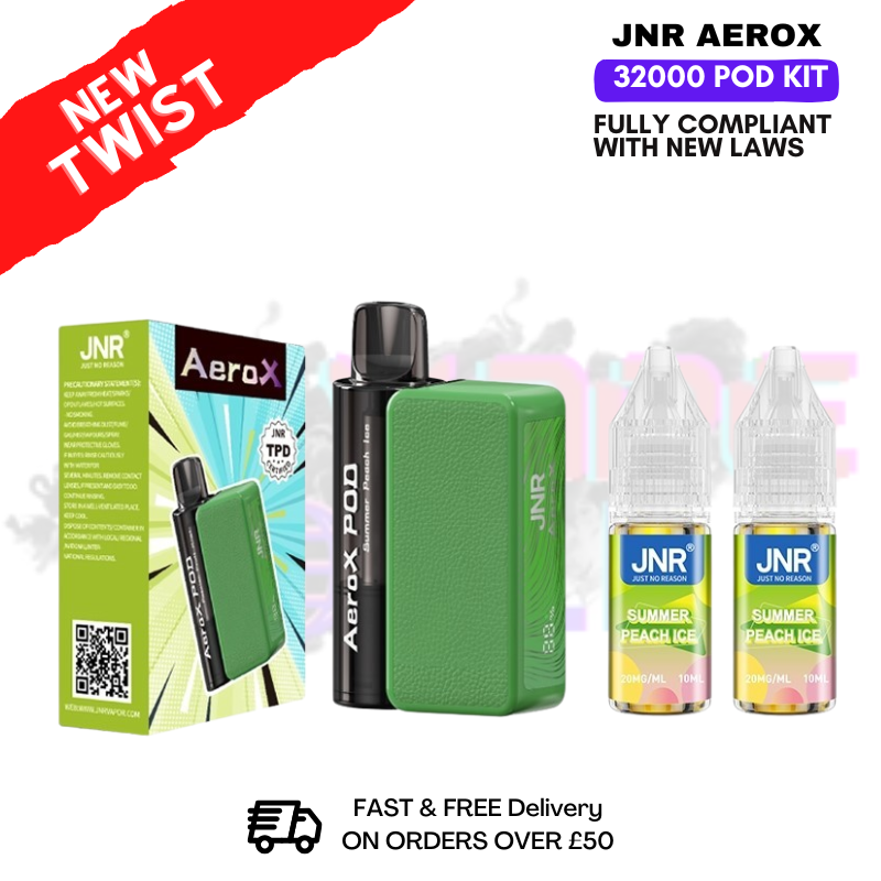 shop ⁠Summer Peach Ice JNR AeroX 32K 32000 Puff Pod Kit - ukvapeworld
