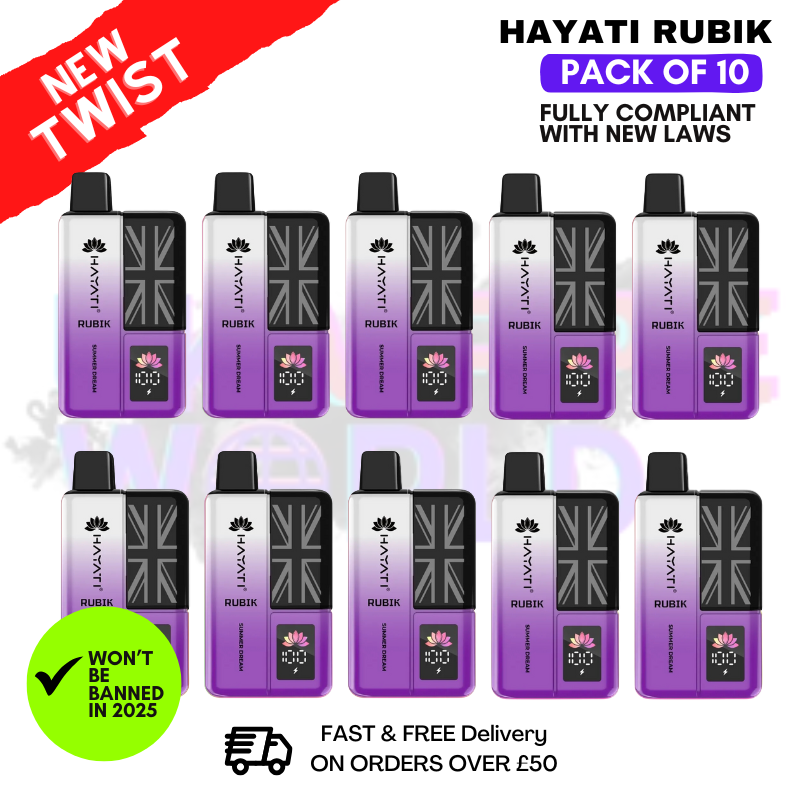Summer Dream Hayati Rubik 7K 7000 Puff Box Of 10