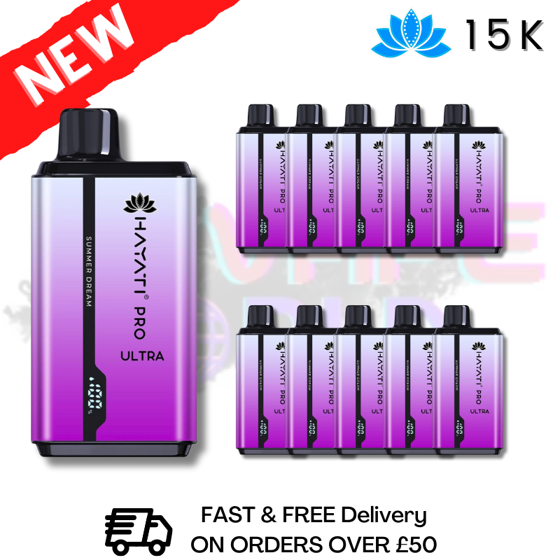 Shop Summer Dream - Hayati Ultra Pro 15000 Puff 15K Box Of 10 - UK Vape World