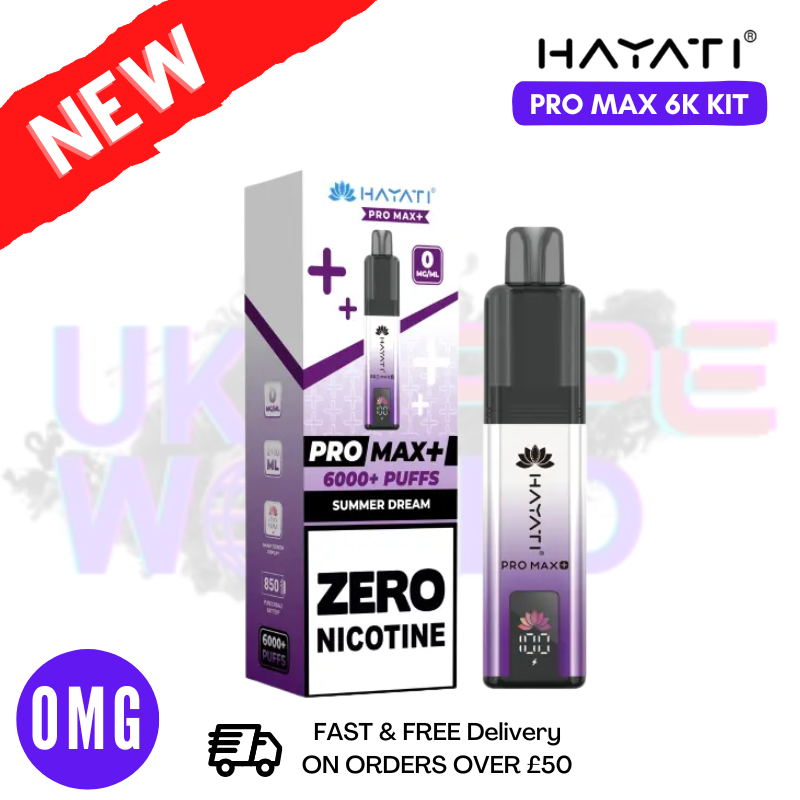 Summer Dream Hayati Pro Max Plus 6000 Kit Zero Nicotine - 2 FOR £15 - UK Vapeworld