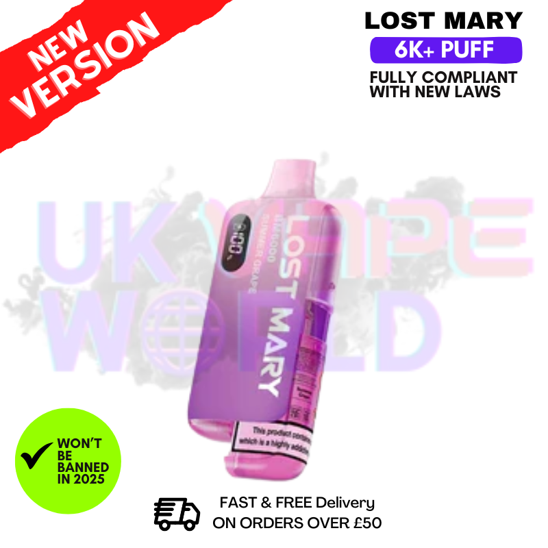 Summer Grape Lost Mary 6K Puff Pod Kit - Only £10.99