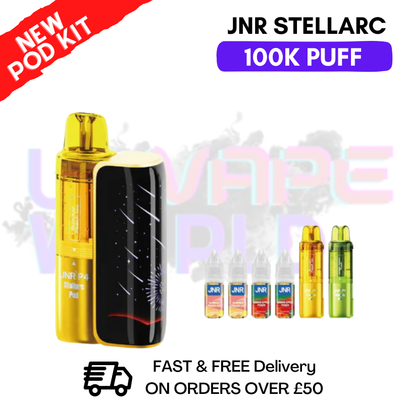 Summer Peach ICE JNR 100K Puff Stellarc Pod Kit - ukvapeworld