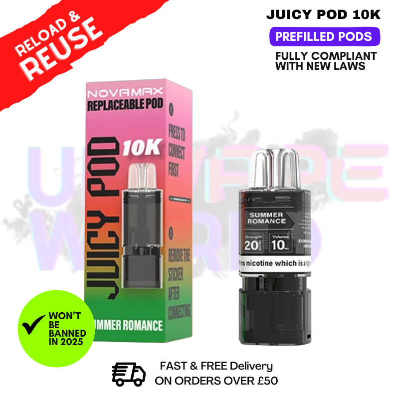 Summer Romance Juicy Pod 10K Replacement Pod 12ML - £2.99