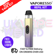 Shop Sunset Neon Vaporesso Xros 4 Pod Vape Kit + Free 100ML Eliquid - UK Vape World