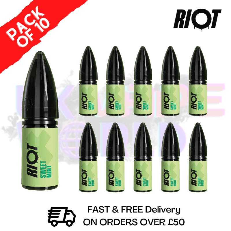 shop Sweet Mint Riot X Nic Salt Box Of 10 - ukvapeworld