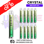 Sweet Mint Crystal Bar Puffs 600 SKE Box Of 10 - ukvapeworld