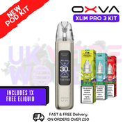 Titanium Silk Oxva Xlim Pro 3 Pod Kit + Free Nic Salt - ukvapeworld
