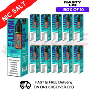 Shop Tobacco Menthol - NastyLiq Nic Salt Box Of 10 - UK Vape World
