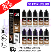 Tobacco VU9 E-Liquid Juice 10ml Nic Eliquid - 10 x 10ML Bundle - UK Vape World