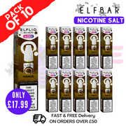Shop Tobacco ElfLiq Nic Salt BOX OF 10 - ONLY £17.99 - UK Vape World