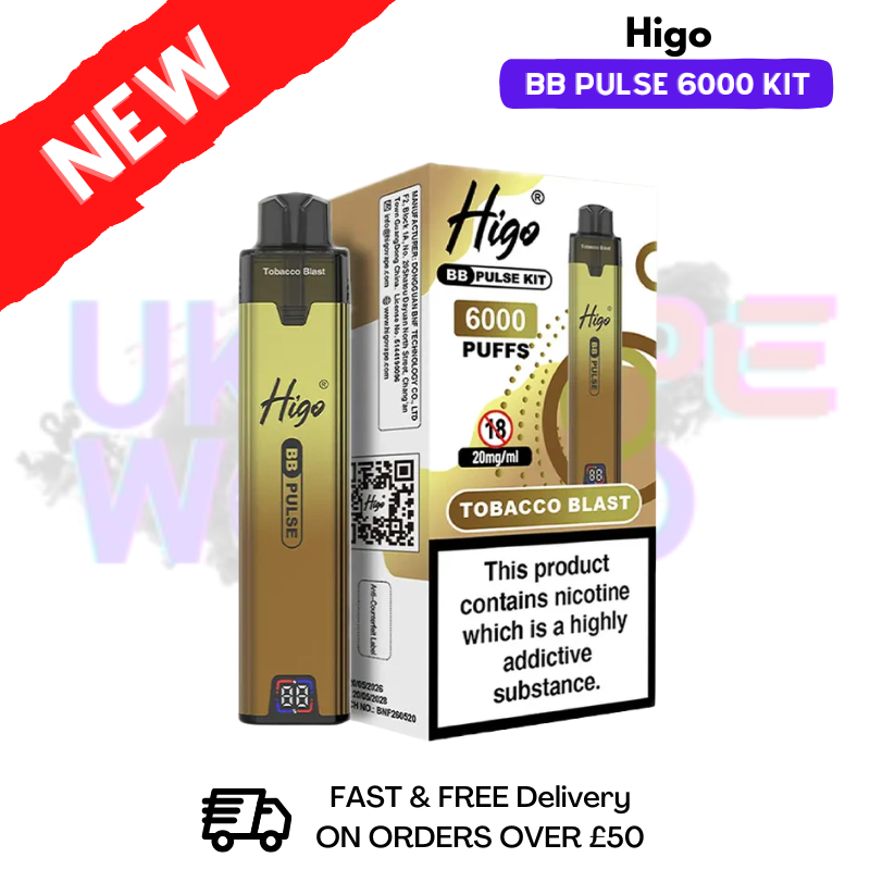 Tobacco Higo BB Pulse 6000 Prefilled Pod Kit - ukvapeworld