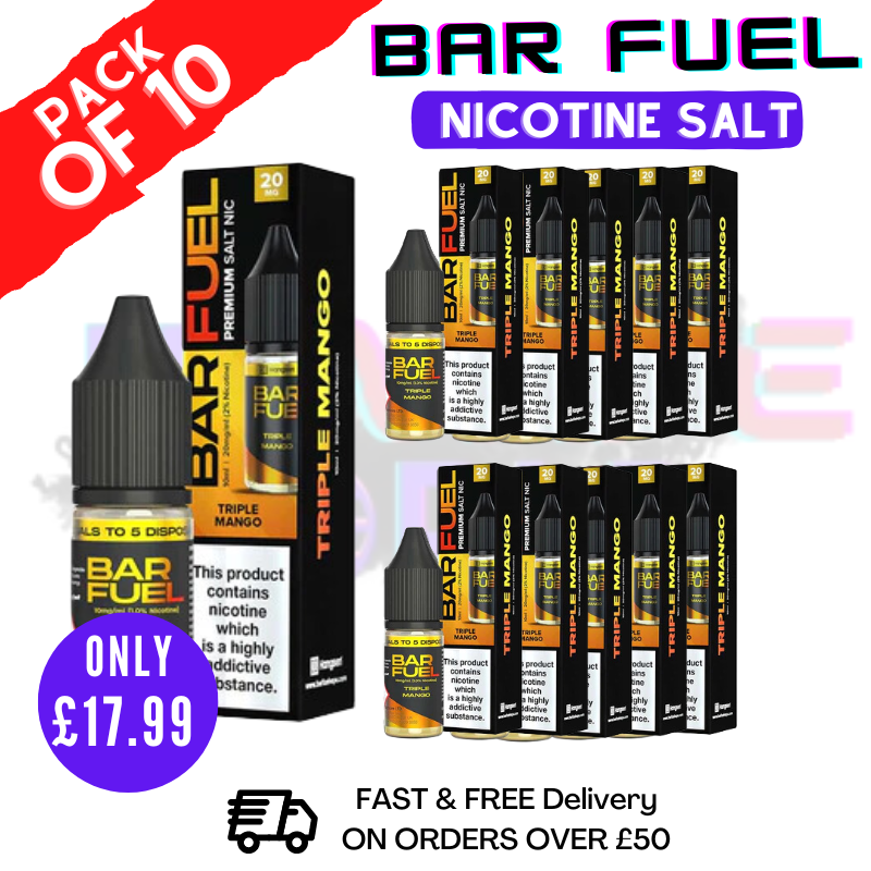 Shop Triple Mango Bar Fuel Nic Salt BOX OF 10 - UK Vape World