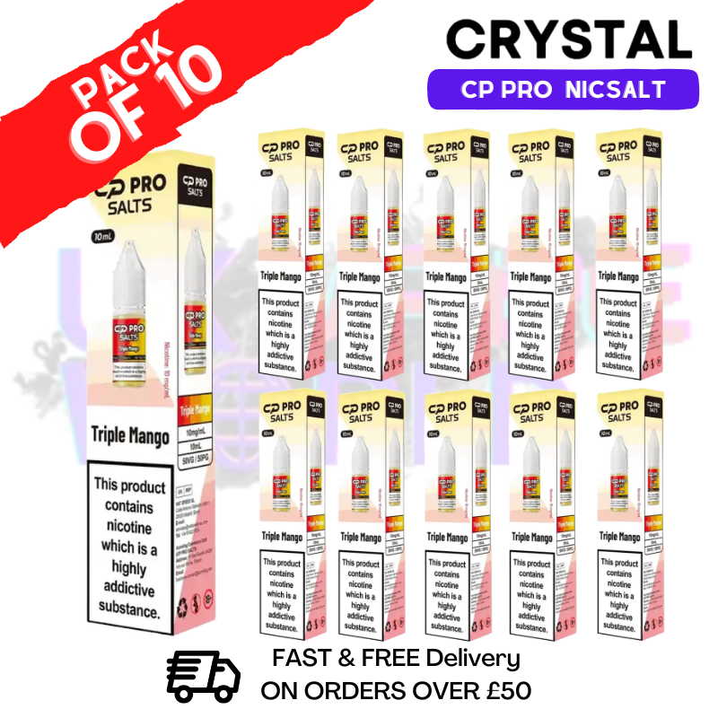 Triple Mango Crystal CP Pro Nic Salts Box Of 10