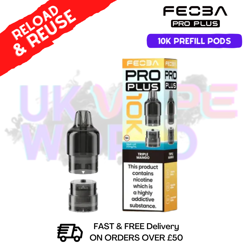 Triple Mango Feoba 10K Refil Pods Pro Plus - £5.85