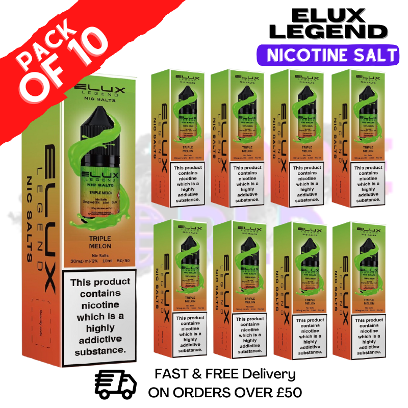 Shop Triple Melon Elux Legend Nic Salt Pack / BOX OF 10 - UK Vape World
