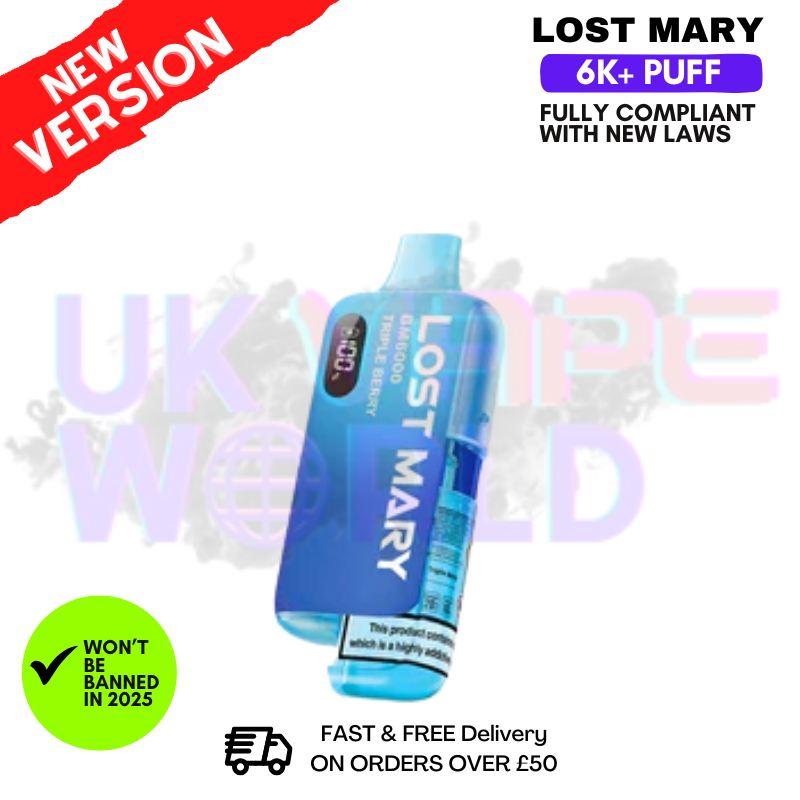 Triple Berry Lost Mary 6K Puff Pod Kit - Only £10.99