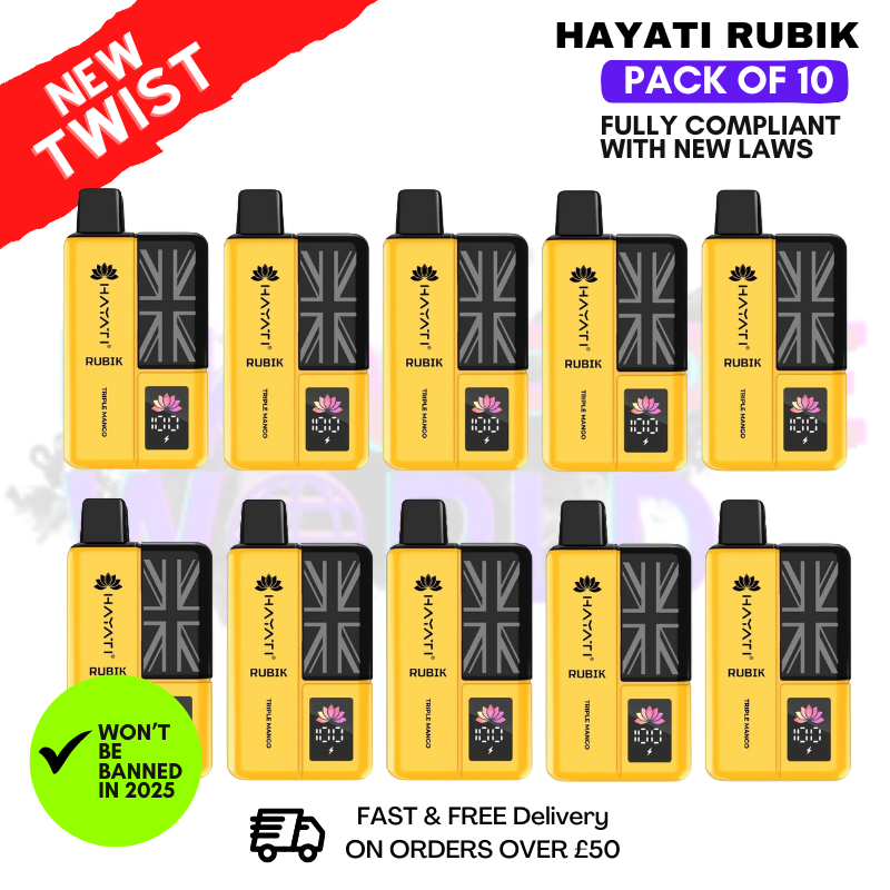 Triple Mango Hayati Rubik 7K 7000 Puff Box Of 10