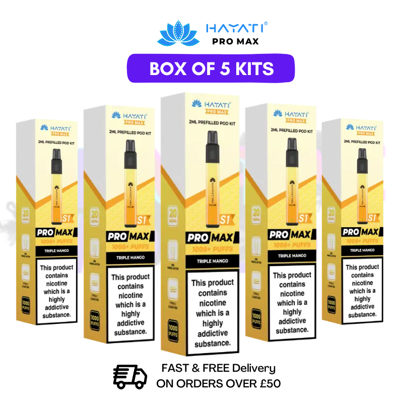 Triple Mango Hayati Pro Max S1 Kits Box Of 5 - £17.99 - UK Vapeworld