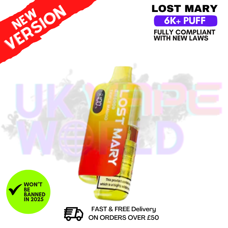 Triple Mango Lost Mary 6K Puff Pod Kit - Only £10.99