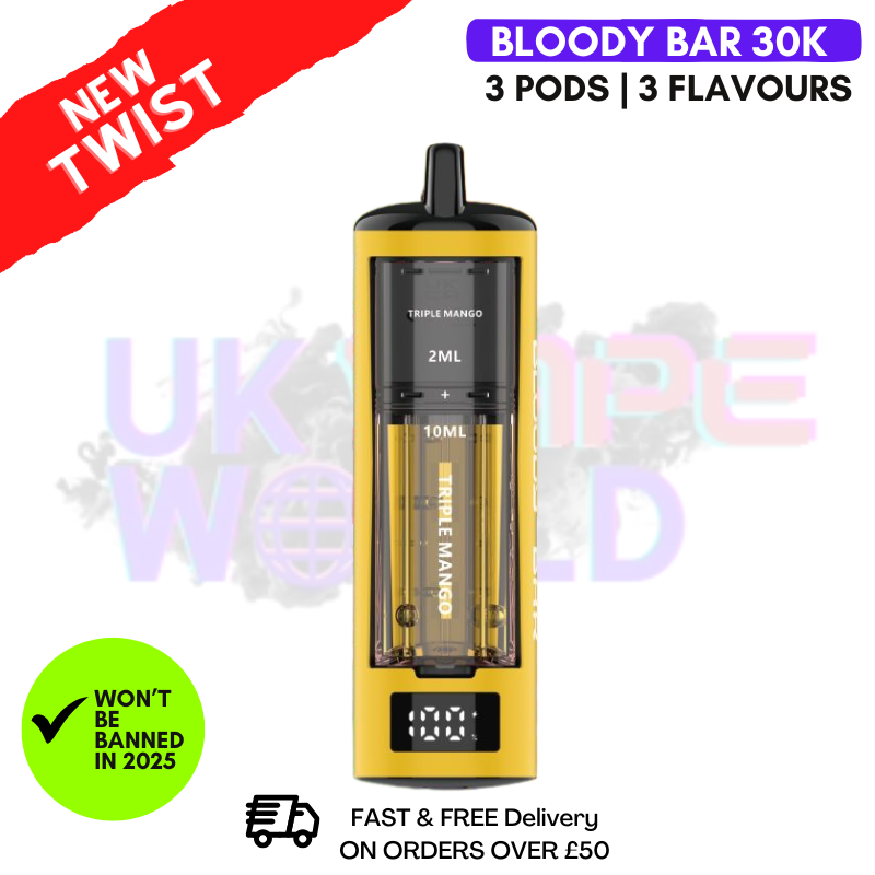 Shop Triple Mango Bloody Bar 30K Triple-Twist Kit - UK Vape World