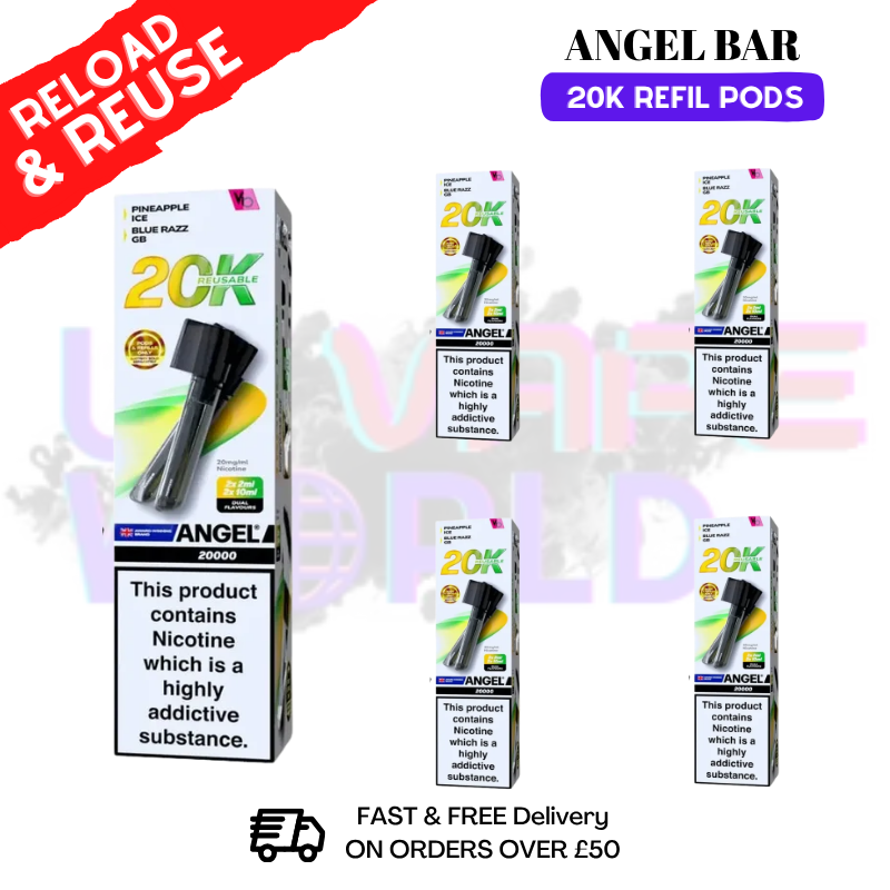 Tropic pop Edition Angel Bar 20K REPLACEMENT PODS Box Of 5 - UK Vapeworld