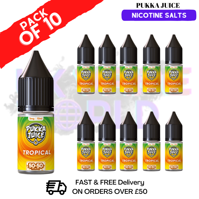 Tropical Pukka Juice Nic Salt Box Of 10