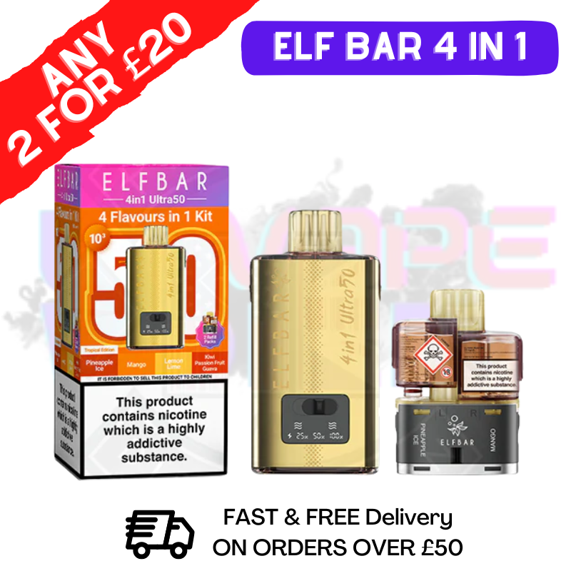 Tropical Edition Elf Bar 4 in 1 Ultra Puff Kit - ukvapeworld