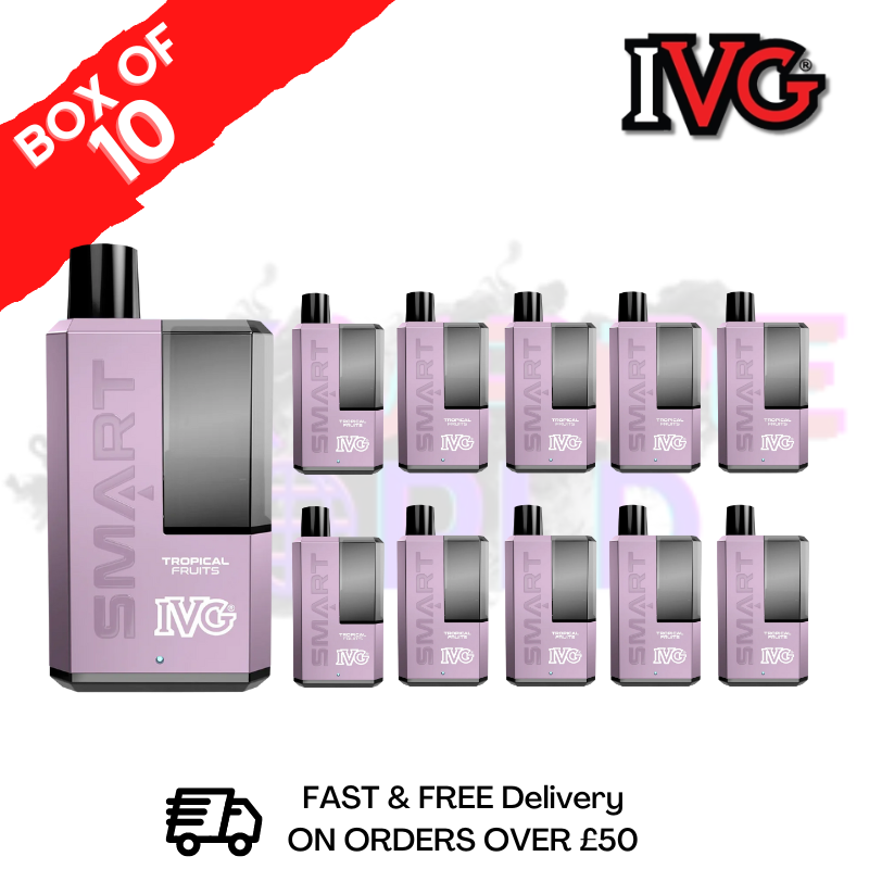 Shop Tropical Fruits IVG 5500 Smart Disposable Box Of 10 - UK Vape World
