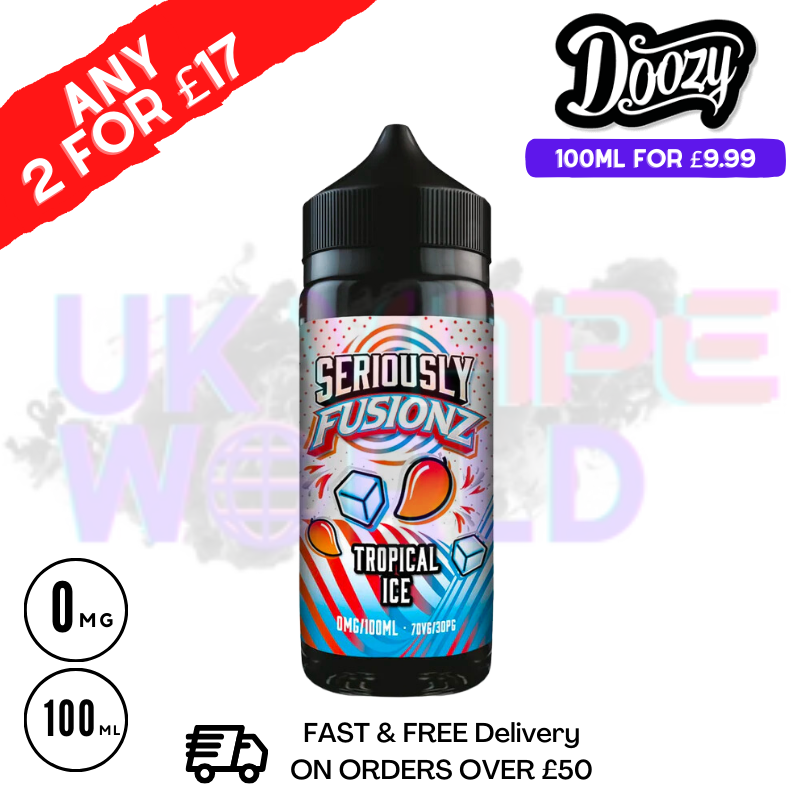 Tropical ICE Doozy eJuice Shortfill 100ML Eliquid - UK Vape World